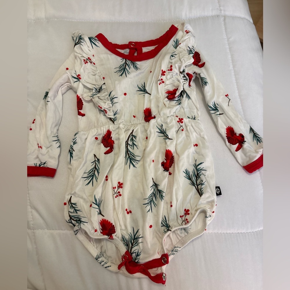 Kyte BABY Red and White Romper